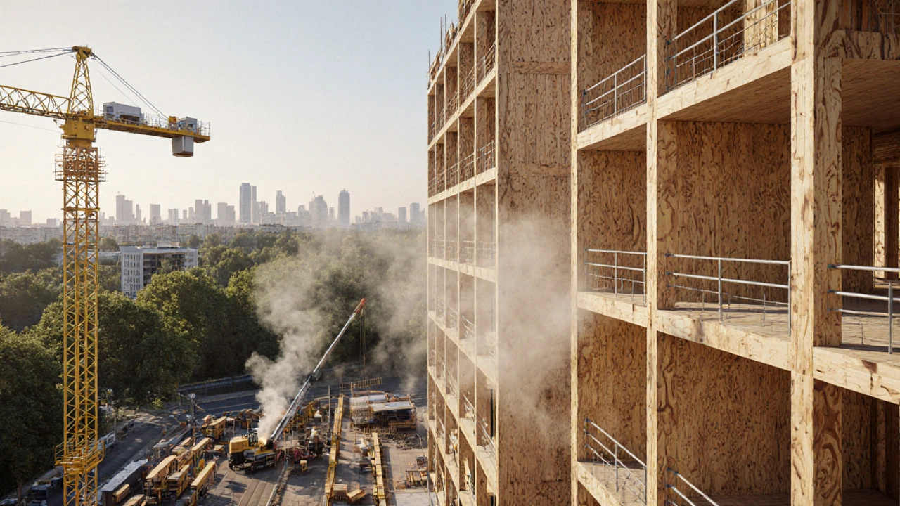 Holzbau in Wohnimmobilien: Nachhaltigkeit und Brandschutz im Praxischeck