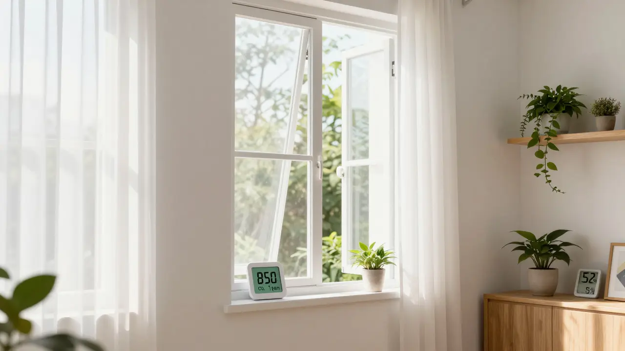Innenraumluftqualität verbessern: Die besten Materialien, Lüftungsmethoden und Farben für gesunde Wohnräume