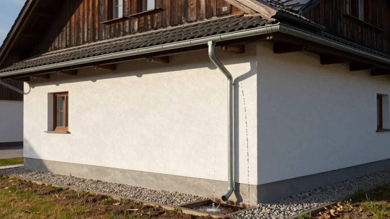 Dachentwässerung: So funktionieren Regenrinnen und Fallrohre am Haus