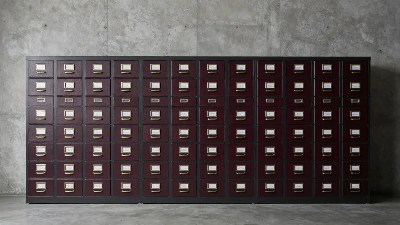 Aktenordner in Archiv für langfristige Dokumentation