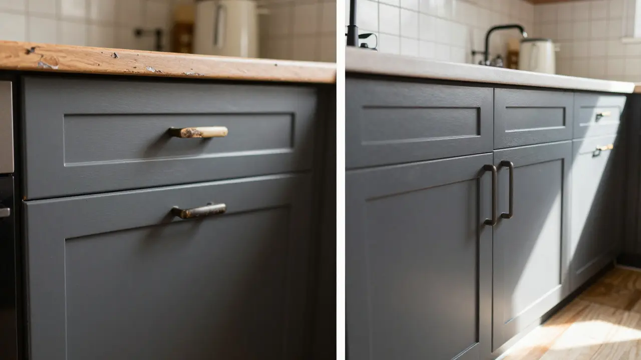 Küchenschränke streichen statt austauschen: So sparen Sie Tausende bei der Küchenrenovierung