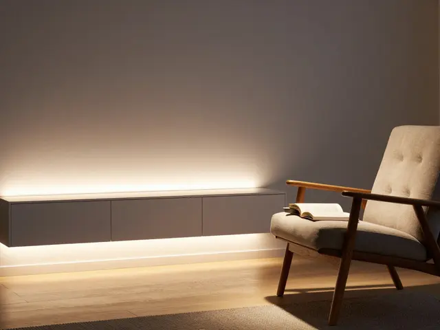 Beleuchtungskonzept fürs Wohnzimmer: Indirektes Licht, Spots und Dimmer perfekt kombinieren