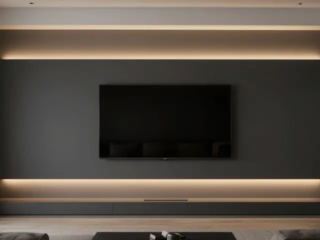 TV-Wandgestaltung im Wohnzimmer: Moderne Designs und praktische Ideen