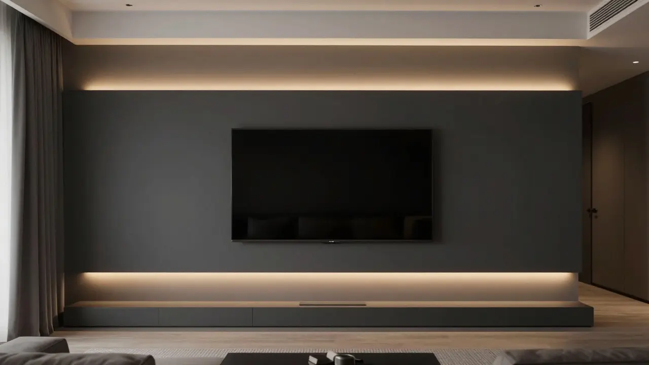 TV-Wandgestaltung im Wohnzimmer: Moderne Designs und praktische Ideen