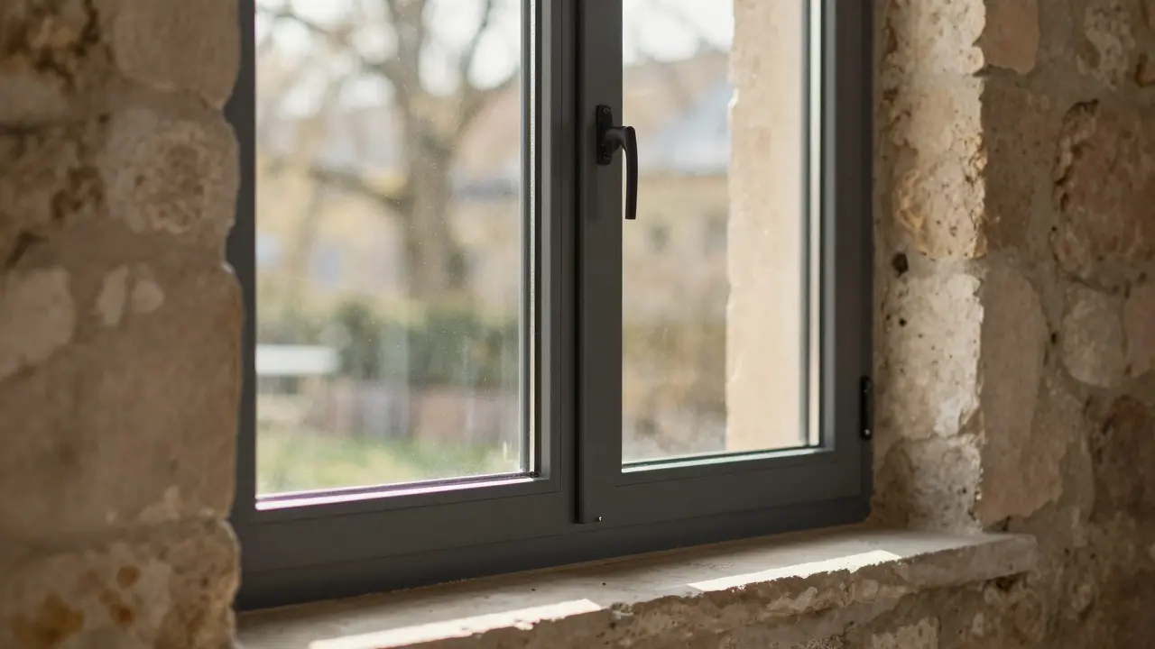 Installation moderner Dreifachverglasung