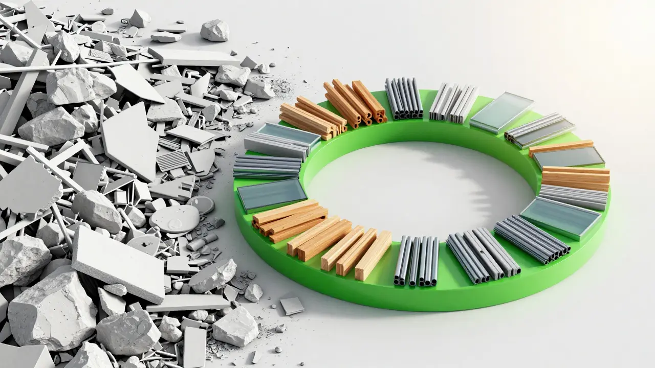 Kreislaufwirtschaft im Bau: Rückbau, Recycling und Wiederverwendung in der Praxis