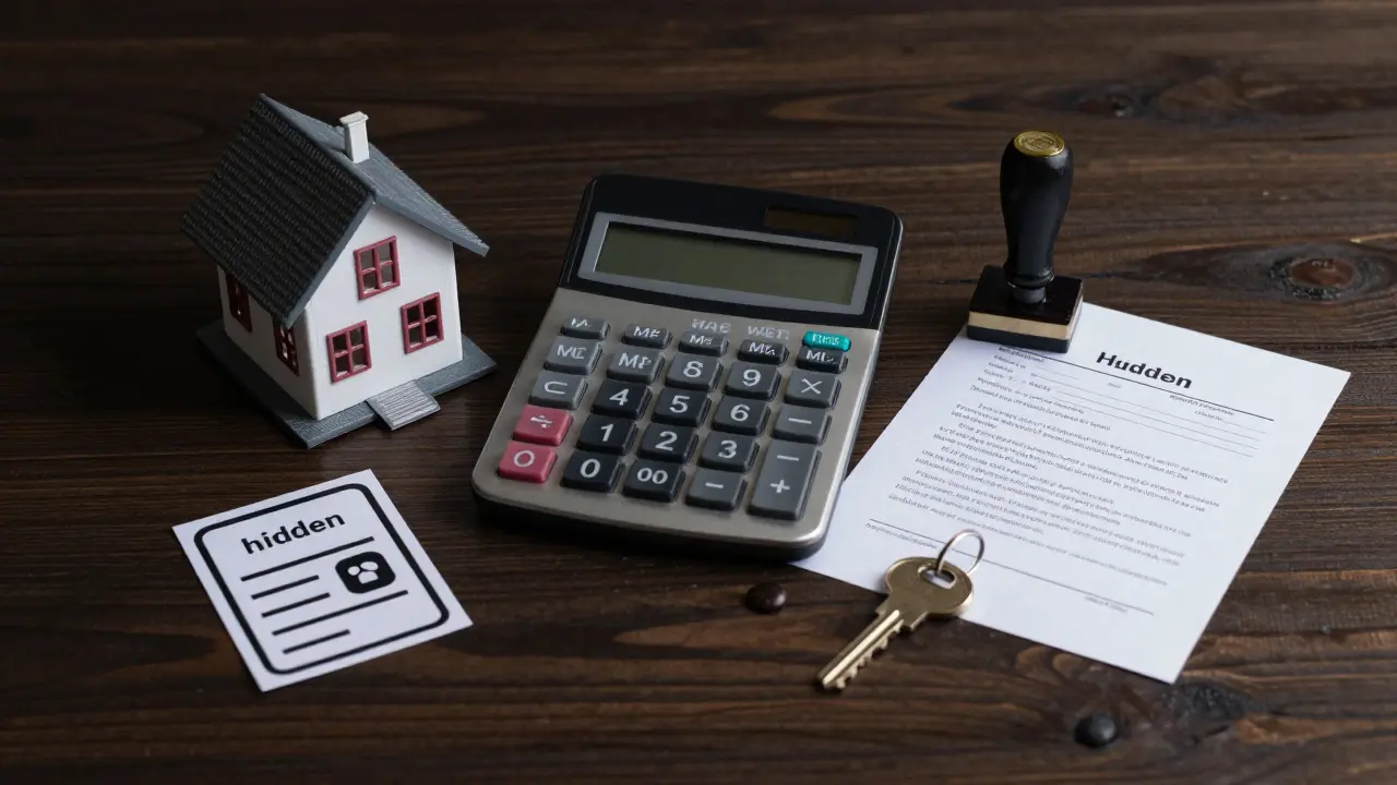 Objekte für versteckte Kosten bei Immobilienkrediten