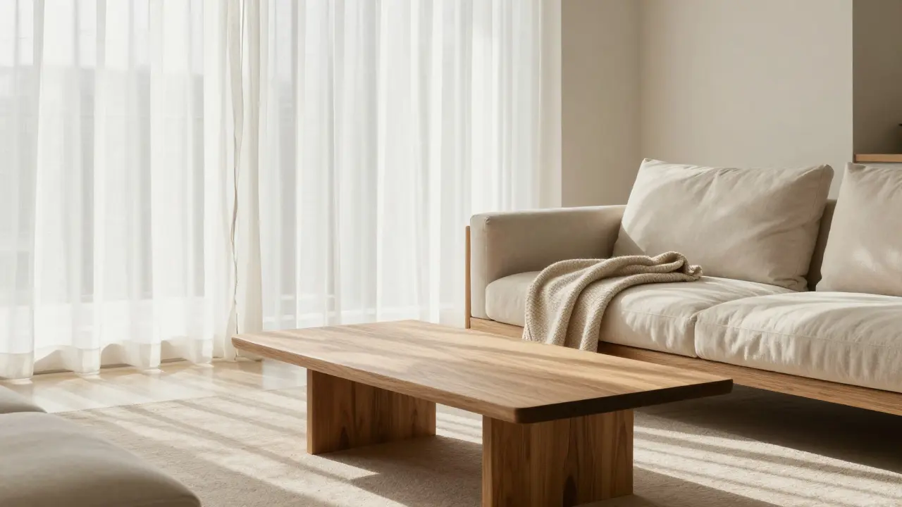 Japandi-Wohnzimmer gestalten: Minimalismus trifft warme Naturmaterialien