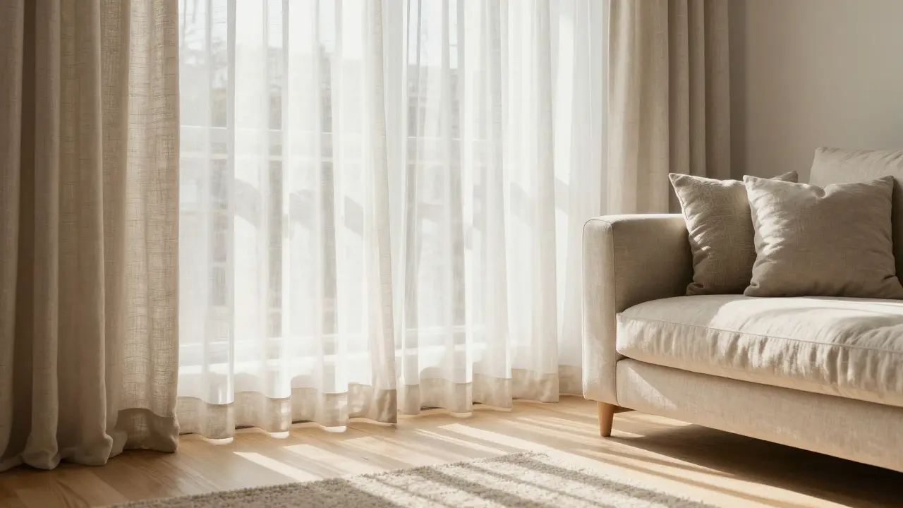 Vorhänge im Wohnzimmer: Material, Farbe und Stil richtig wählen